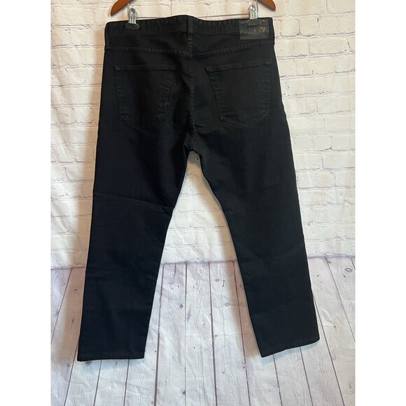 AG Adriano Goldschmied Jeans Mens 36x34 Black The Matchbox Slim Straight Leg - Picture 3 of 12